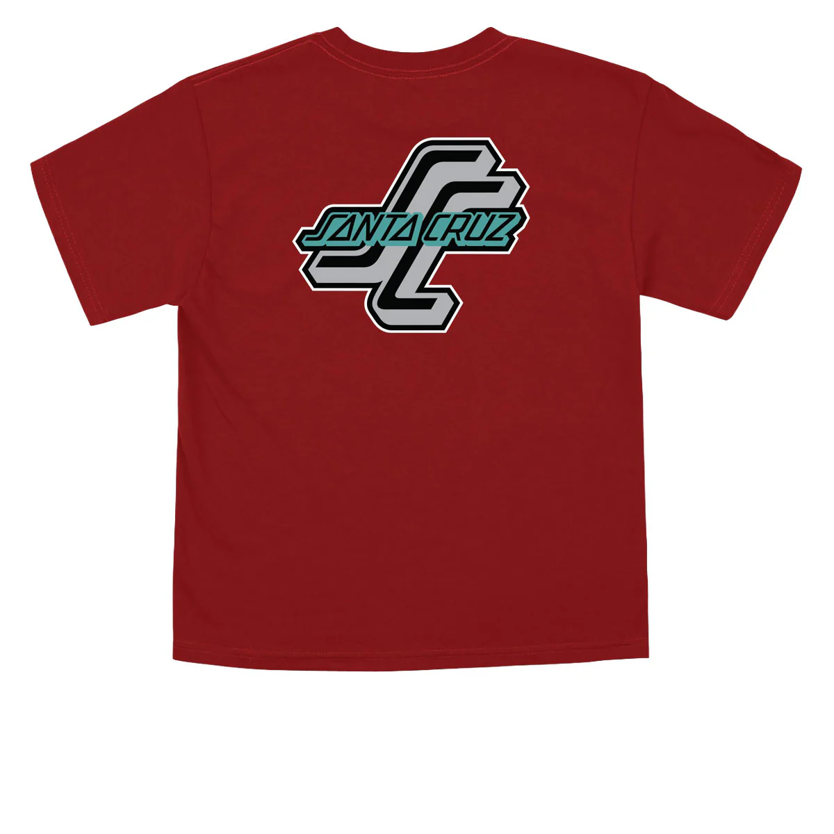 Santa Cruz Youth Outer OGSC T-Shirt - Cardinal Red - Image 2