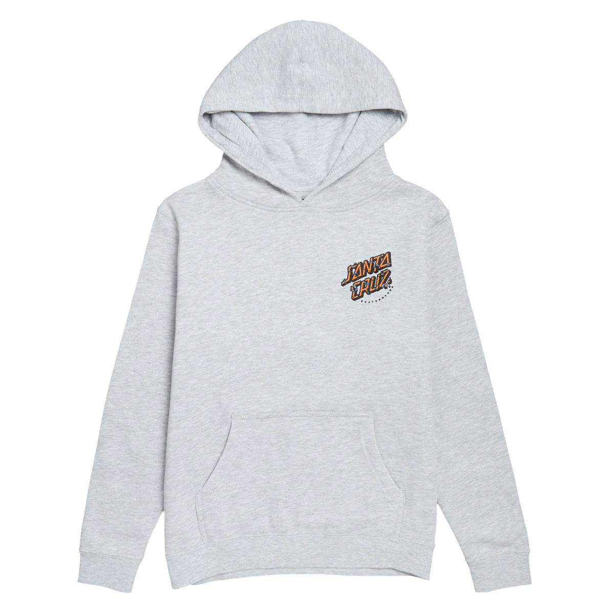 Santa Cruz Youth Roskopp Screaming Five Hoodie - Grey Heather - Image 2