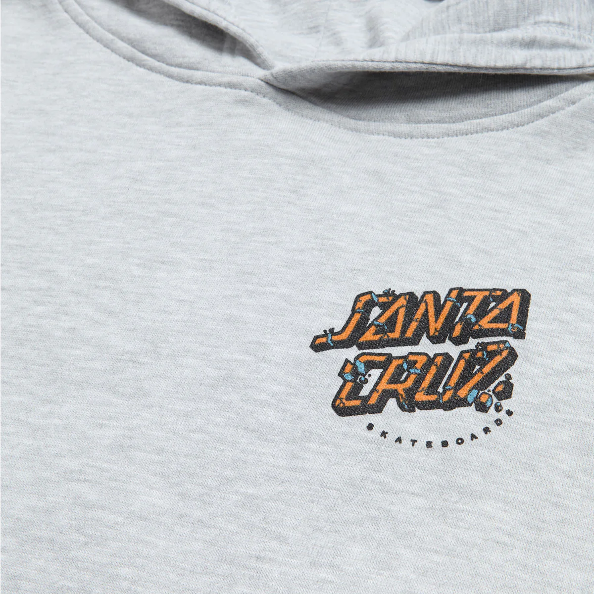 Santa Cruz Youth Roskopp Screaming Five Hoodie - Grey Heather - Image 3