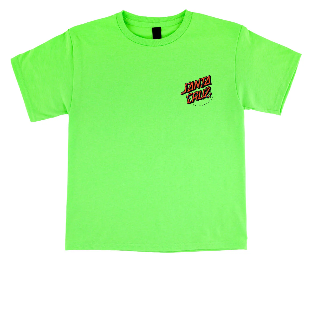 Santa Cruz Youth Roskopp Screaming Five T-Shirt - Neon Green - Image 2