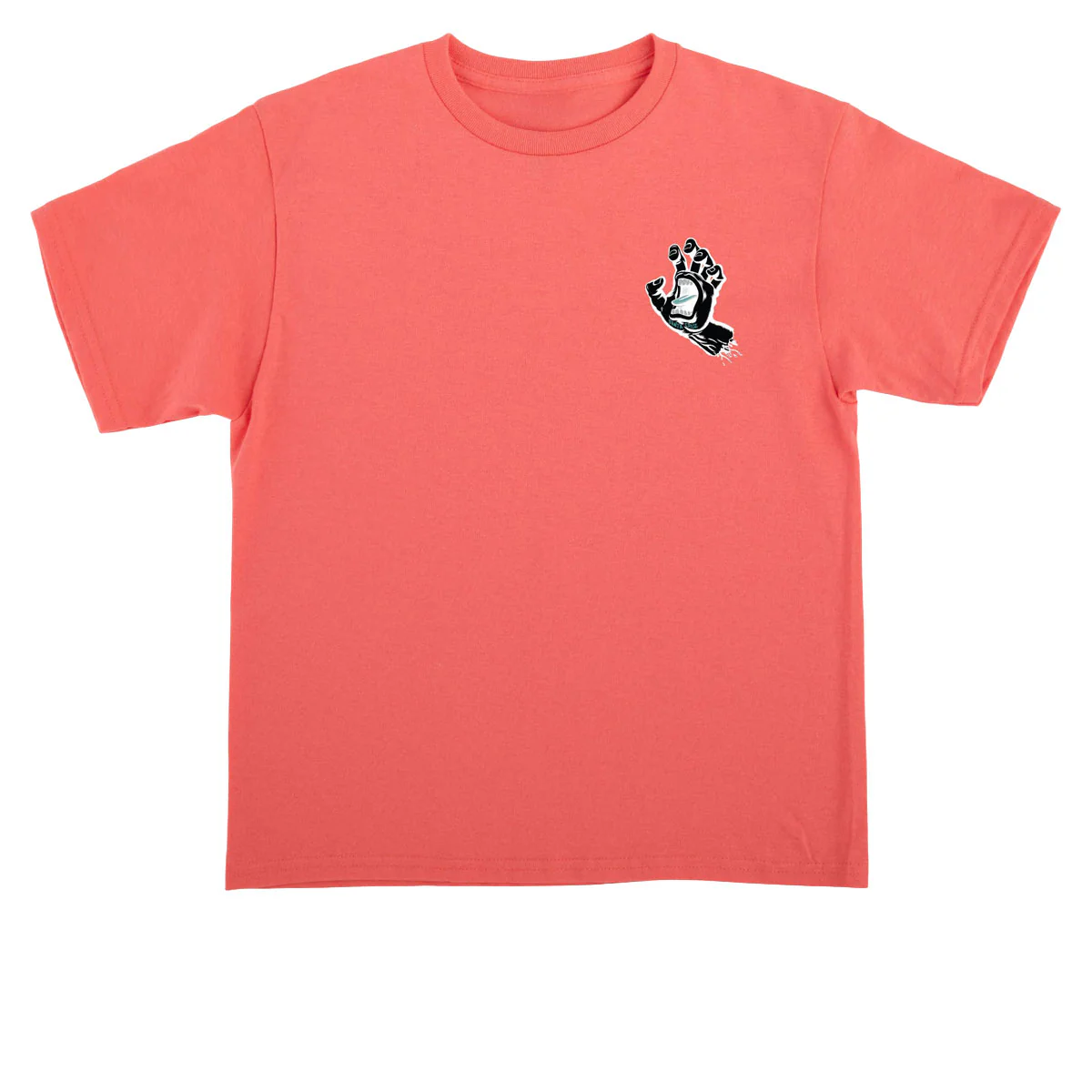 Santa Cruz Youth Screaming Hand T-Shirt - Coral Silk Inverted - Image 2