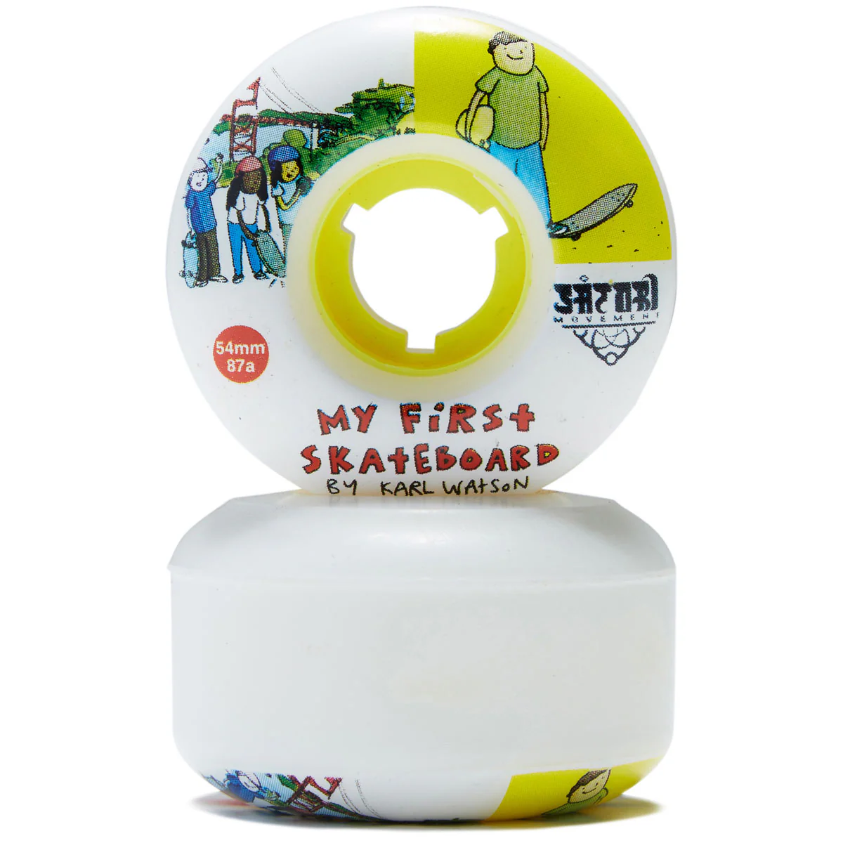 Satori Movement My First Cruiser 87a Skateboard Wheels - 54mm - Image 2