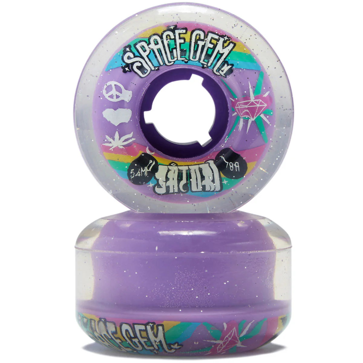 Satori Movement Space Gem Core Print Cruiser 78a Skateboard Wheels - 54mm - Image 2