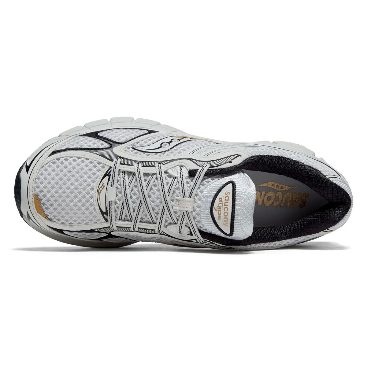 Saucony Progrid Guide 7 Shoes - Onyx/Gold - Image 3