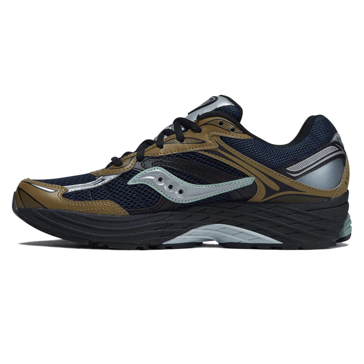 Saucony Progrid Omni 9 Shoes - Brown/Navy - Image 2