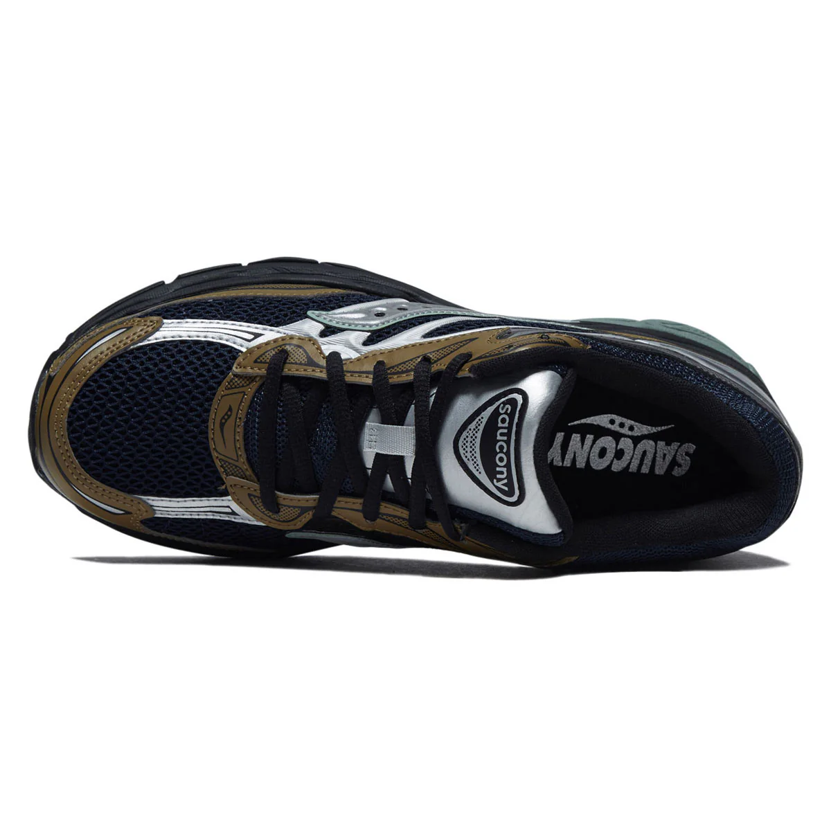 Saucony Progrid Omni 9 Shoes - Brown/Navy - Image 3