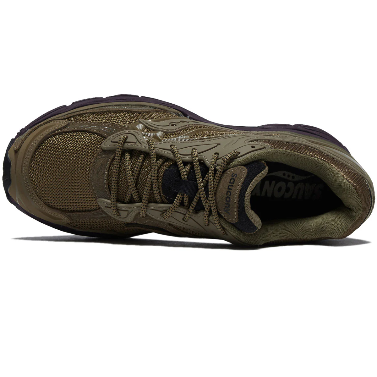 Saucony Progrid Omni 9 Shoes - Brown/Wine - Image 3