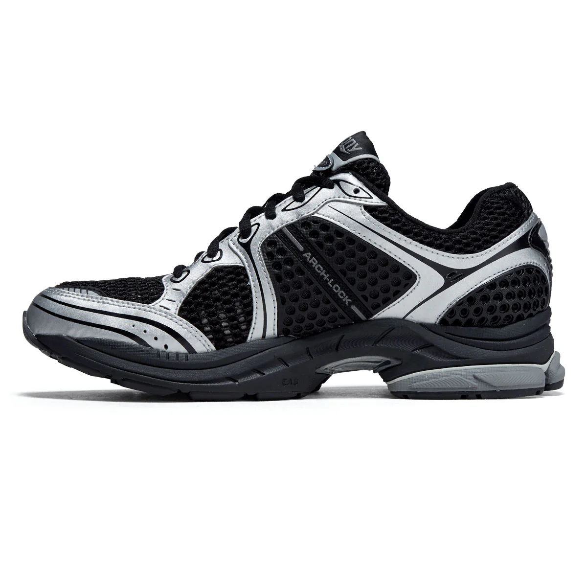 Saucony Progrid Triumph 4 Shoes - Black/Silver II - Image 2