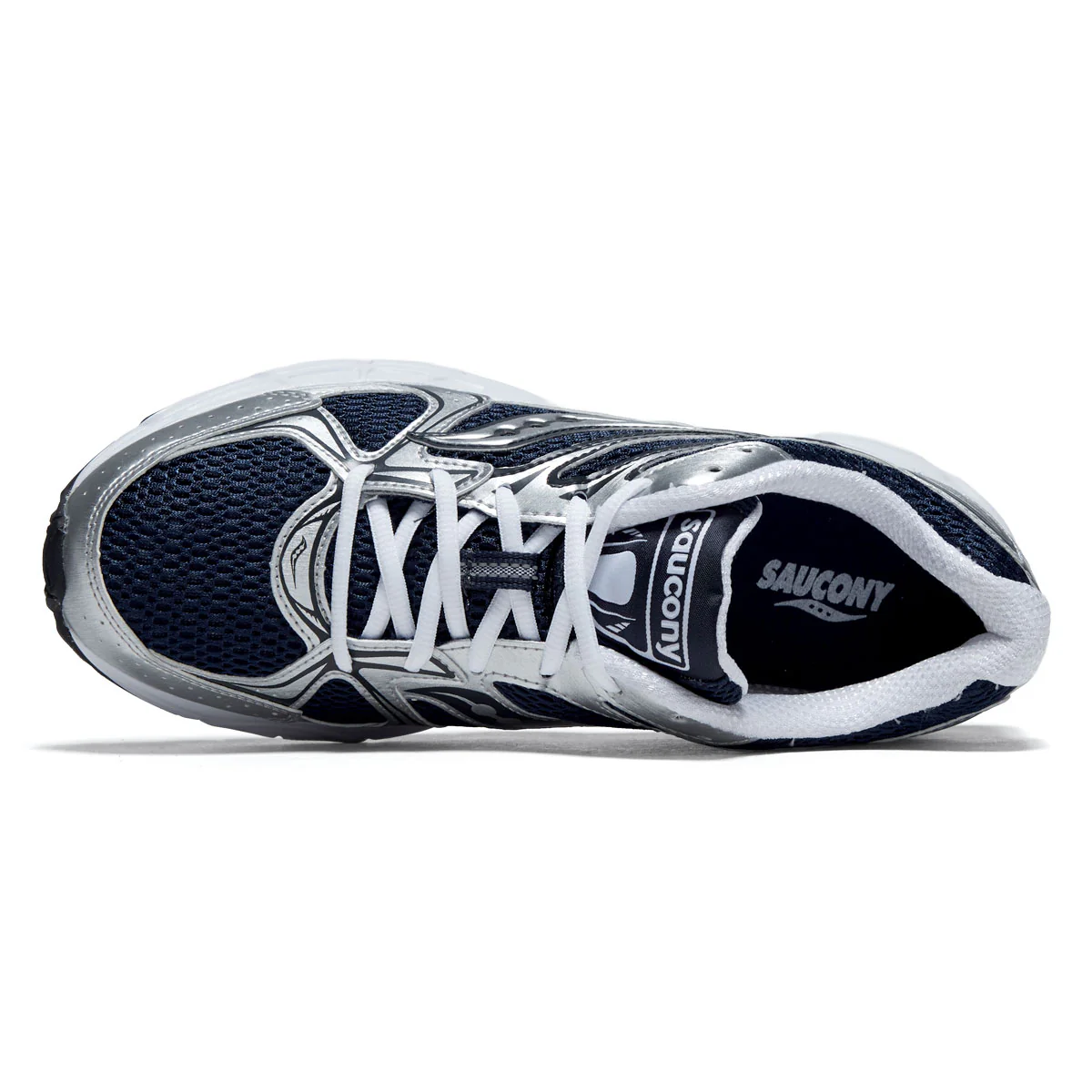 Saucony Ride Millennium Shoes - Navy/Silver - Image 3