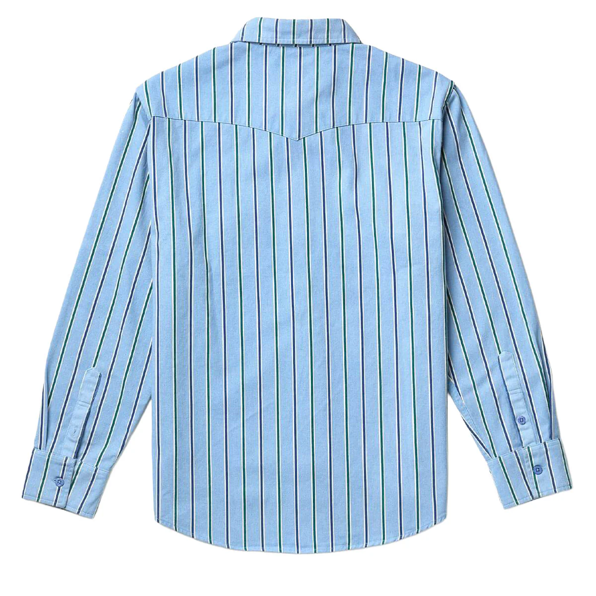 Seager Amarillo Long Sleeve Shirt - Steel Blue Stripe - Image 2
