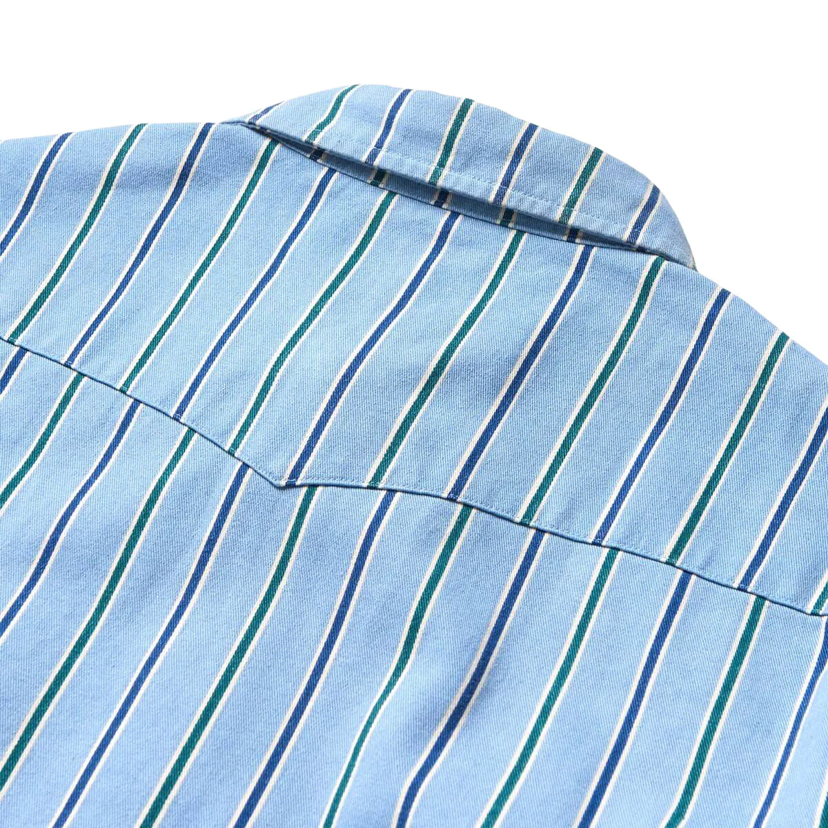 Seager Amarillo Long Sleeve Shirt - Steel Blue Stripe - Image 4