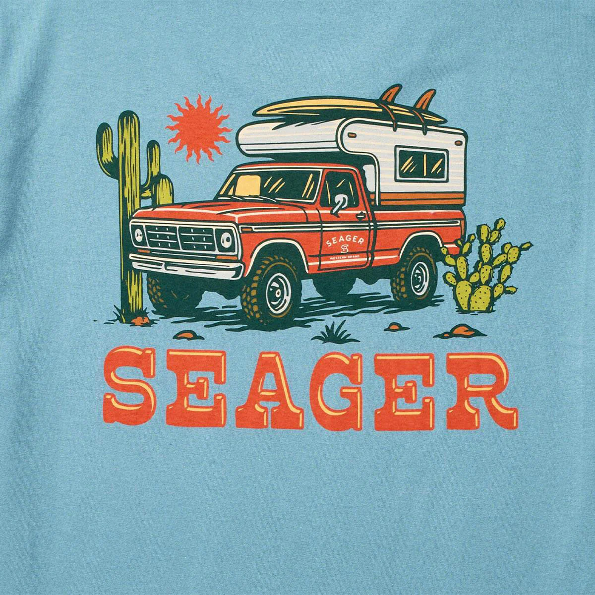 Seager Baja T-Shirt - Ocean Breeze - Image 3