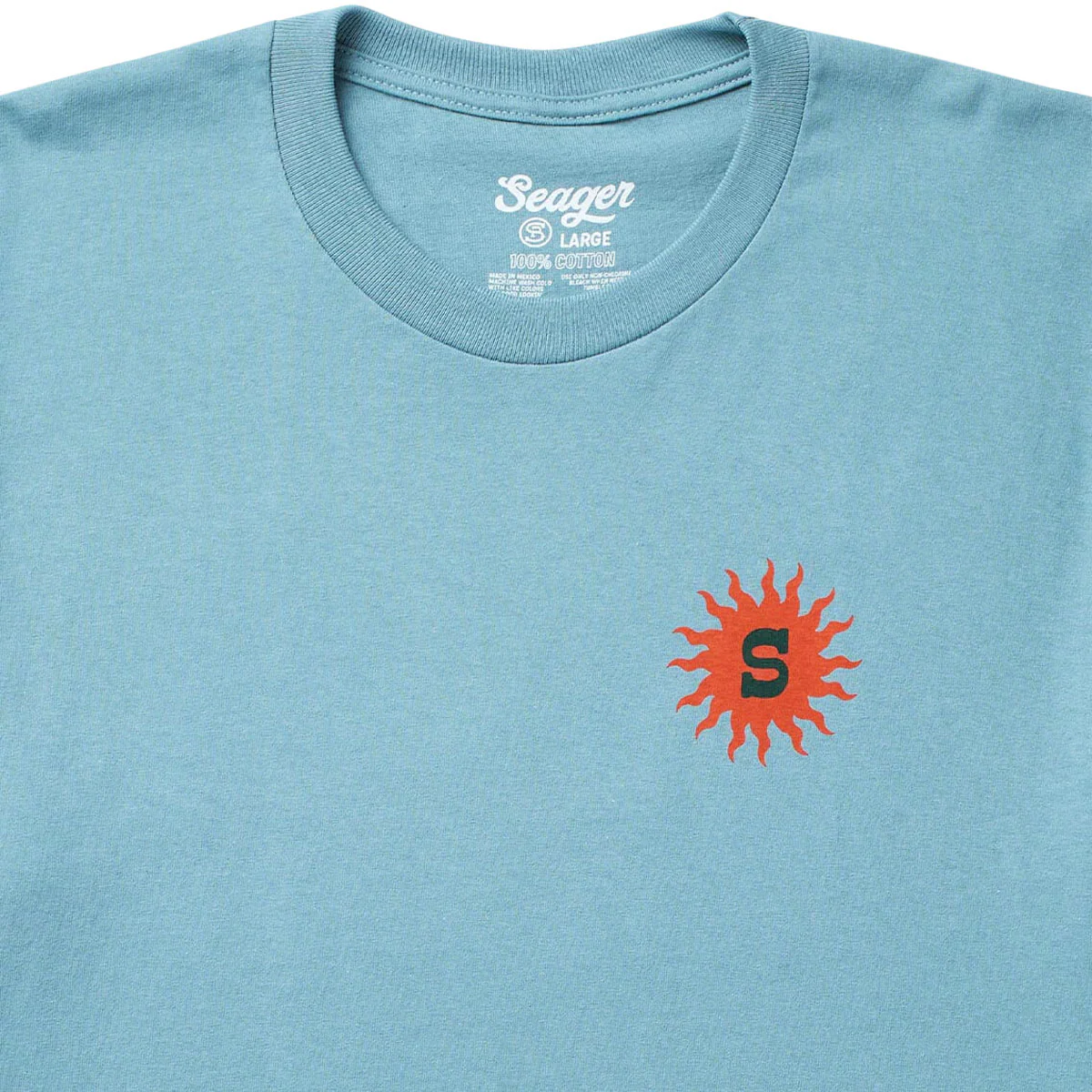Seager Baja T-Shirt - Ocean Breeze - Image 4