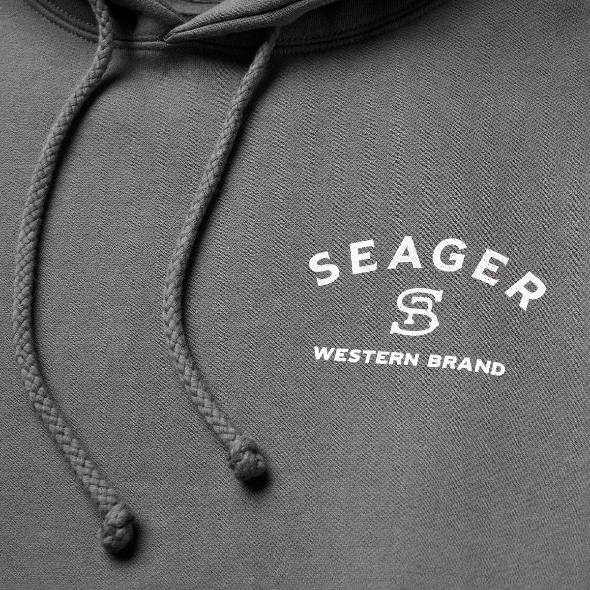 Seager Branded Hoodie - Charcoal - Image 3