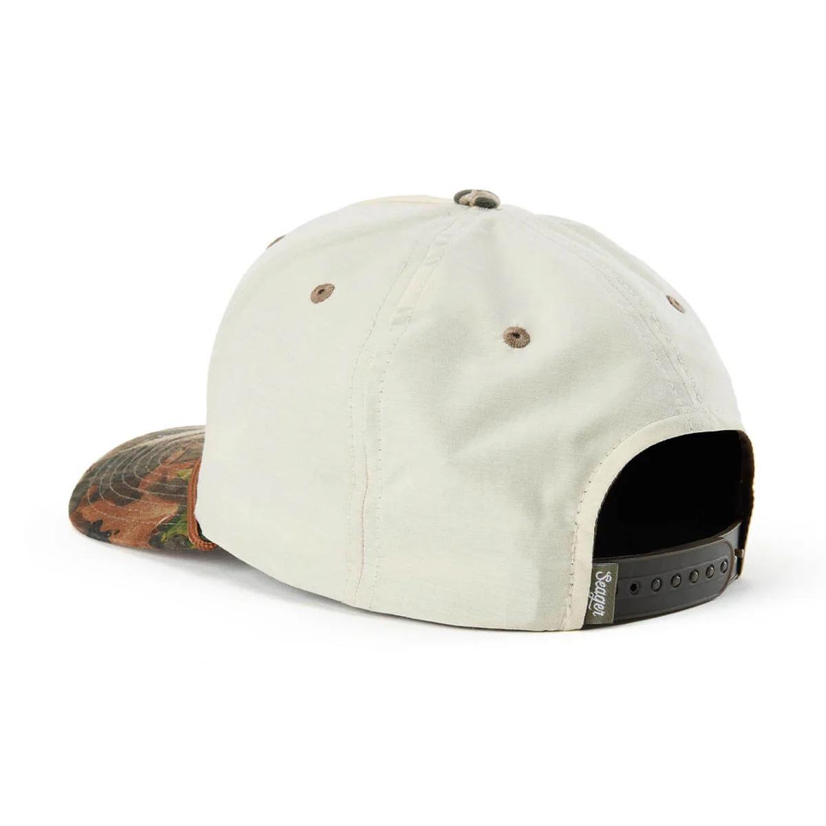 Seager Branded Snapback Hat - Cream/Camo - Image 2