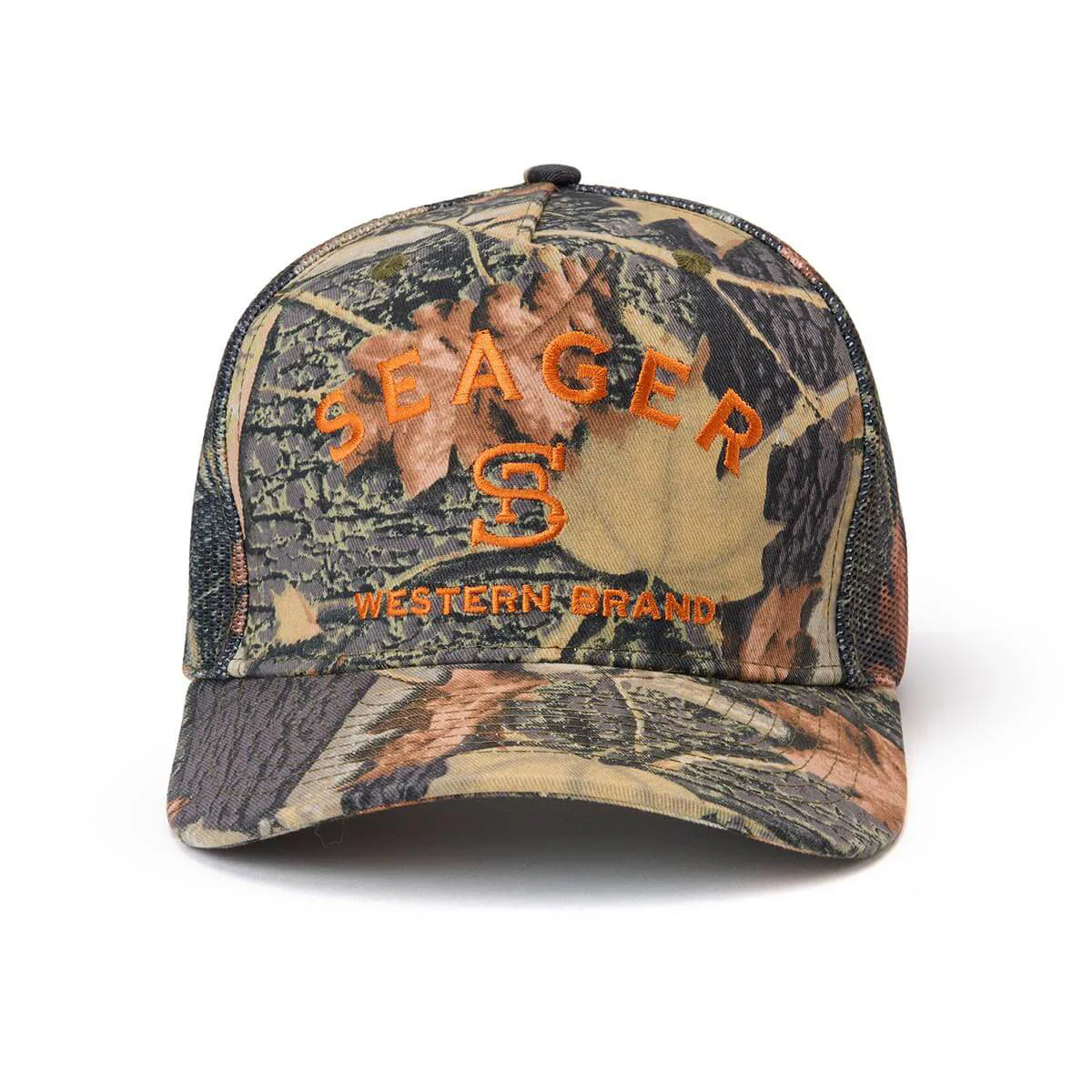 Seager Branded Trucker Snapback Hat - SJC Camo - Image 3