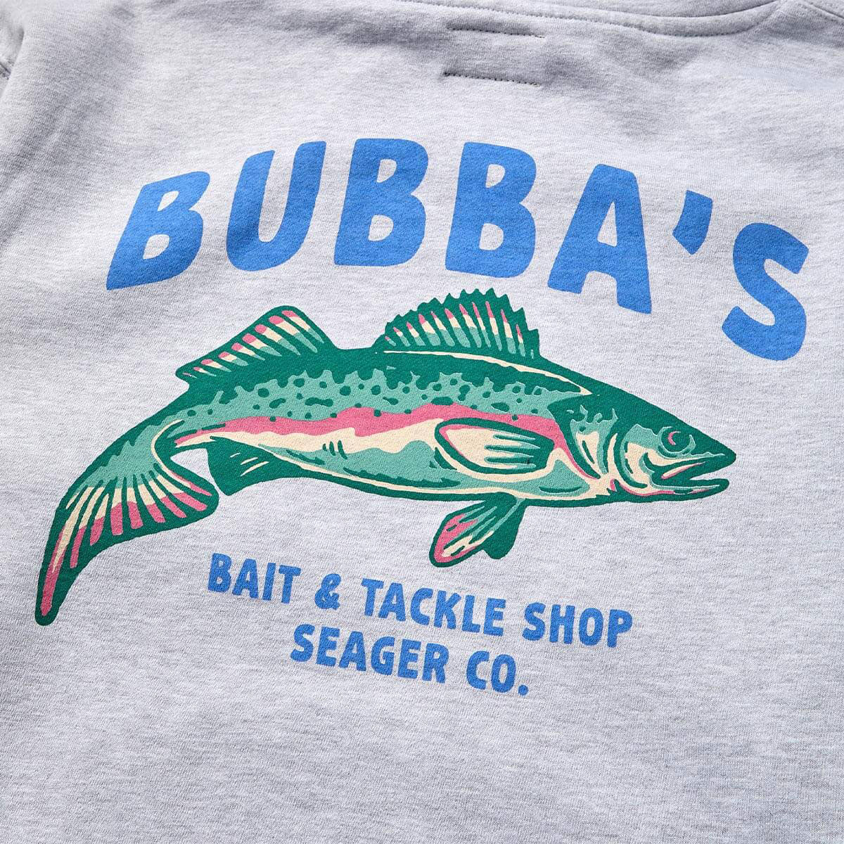 Seager Bubbas Hoodie - Heather Grey - Image 4