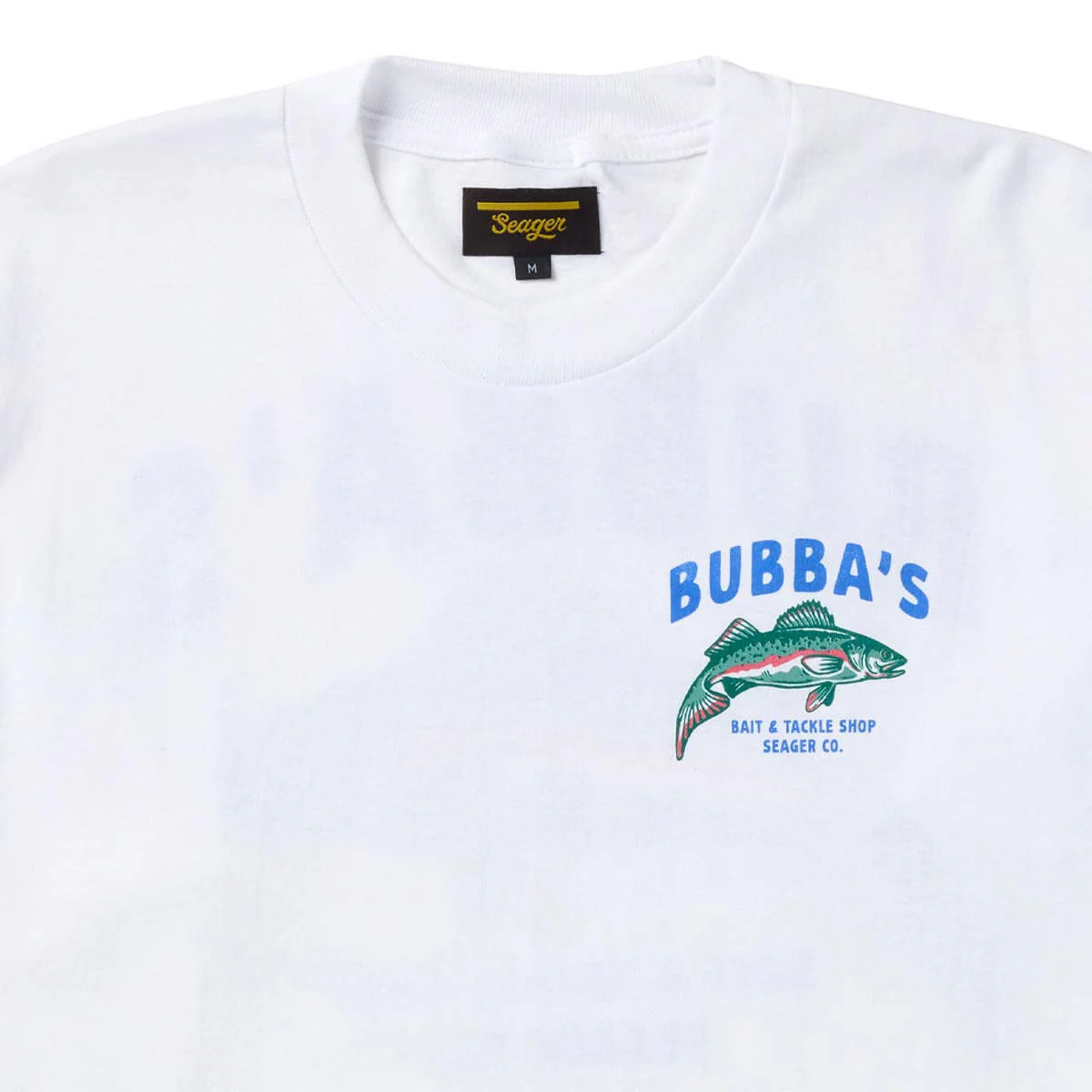 Seager Bubbas Long Sleeve T-Shirt - White - Image 3