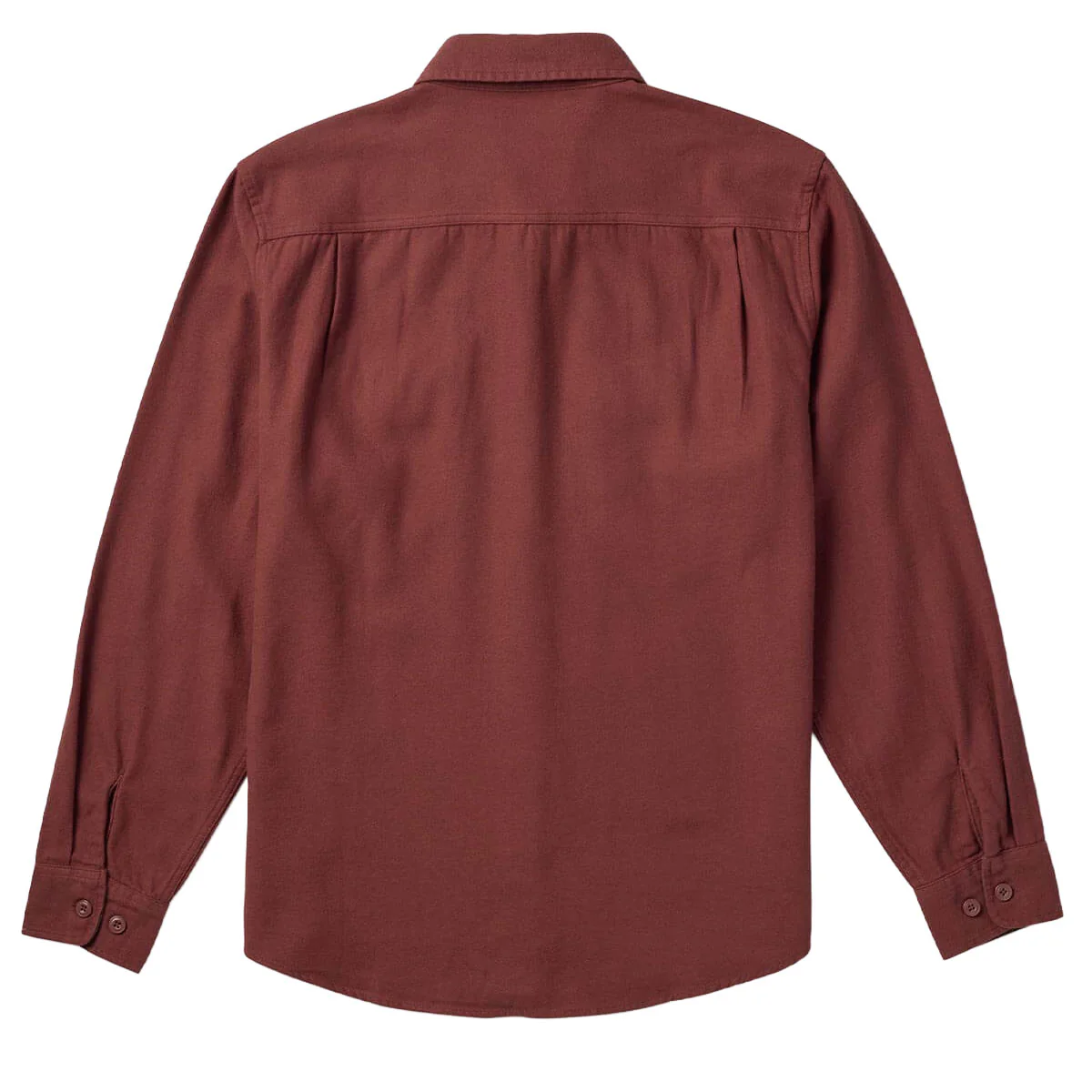 Seager Calico Flannel Solid Shirt - Red Rock - Image 2