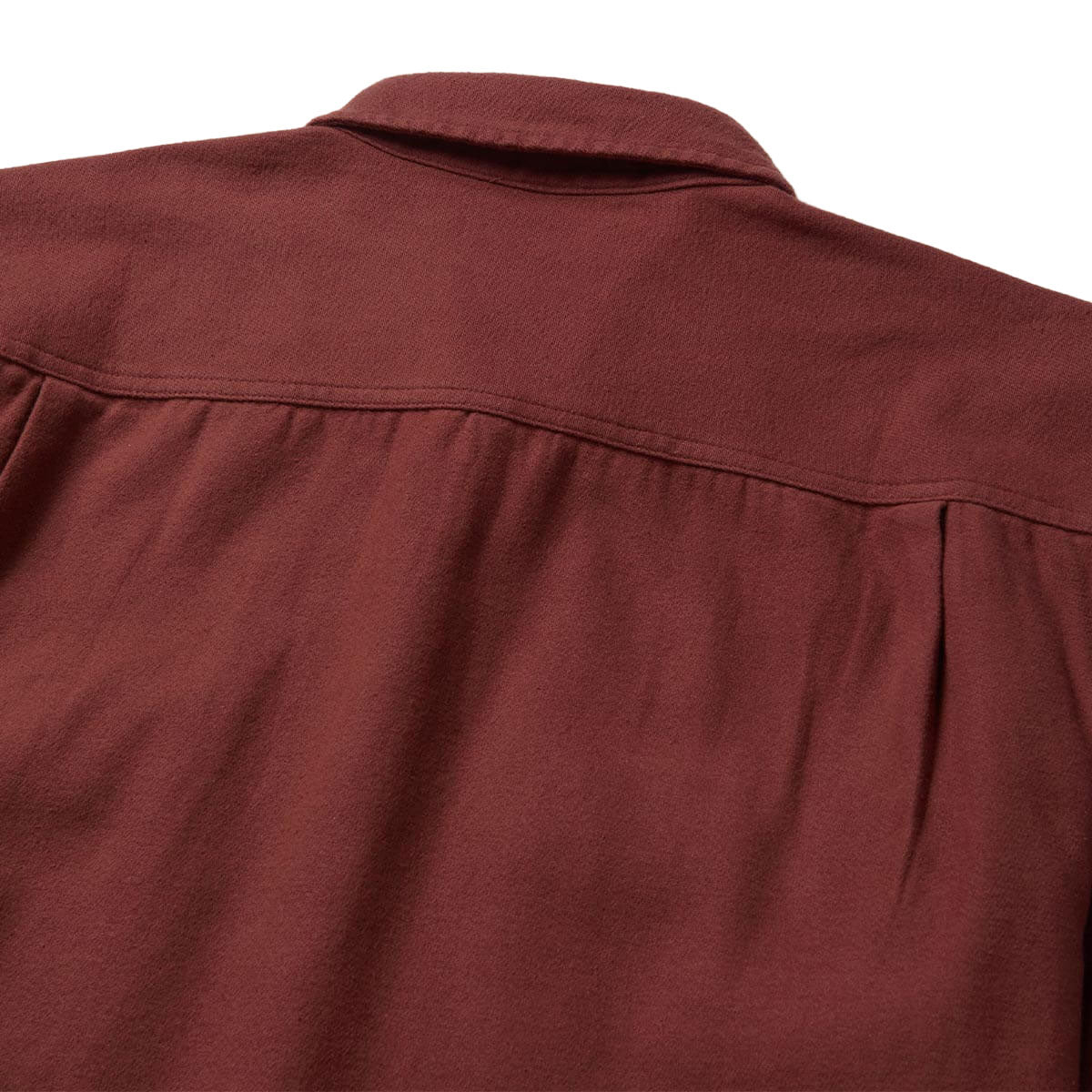 Seager Calico Flannel Solid Shirt - Red Rock - Image 4