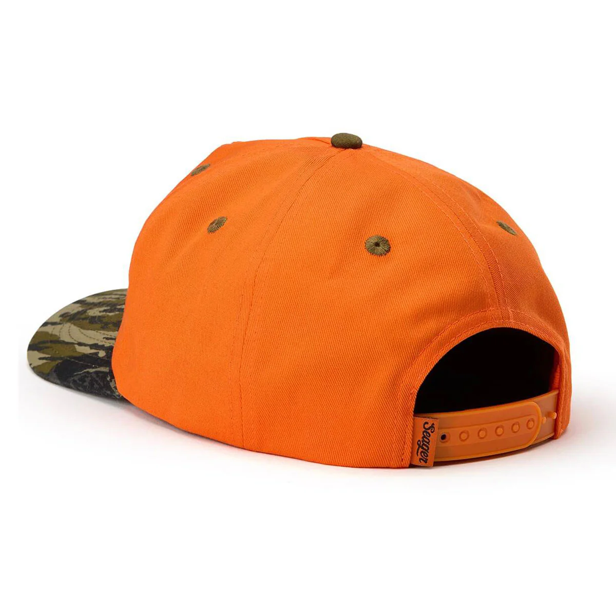 Seager I.O.F. Snapback Hat - Orange/Camo - Image 2