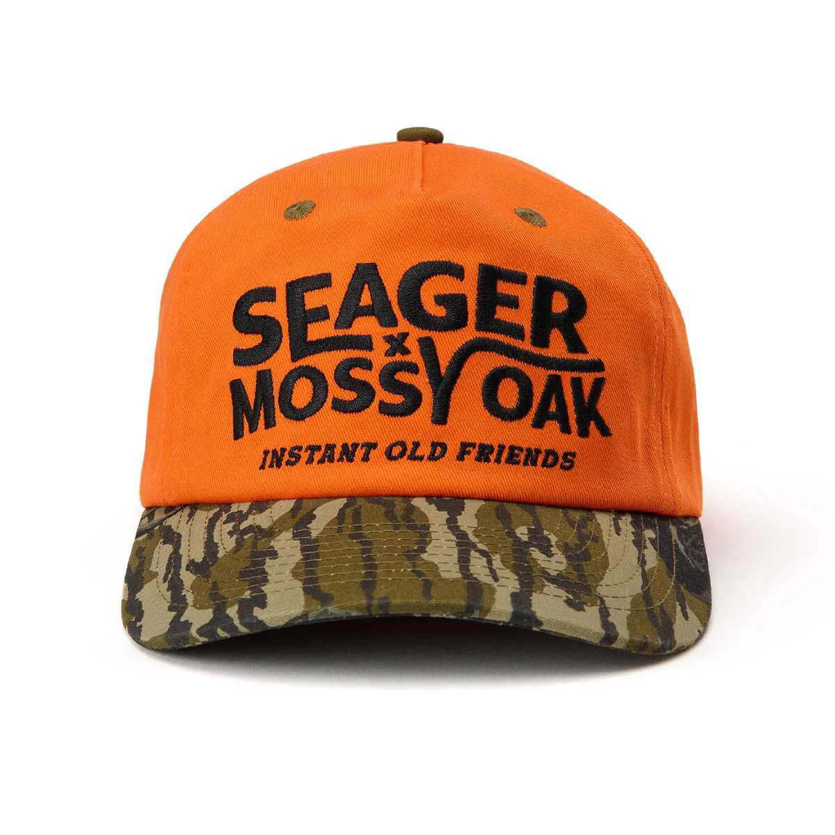 Seager I.O.F. Snapback Hat - Orange/Camo - Image 3