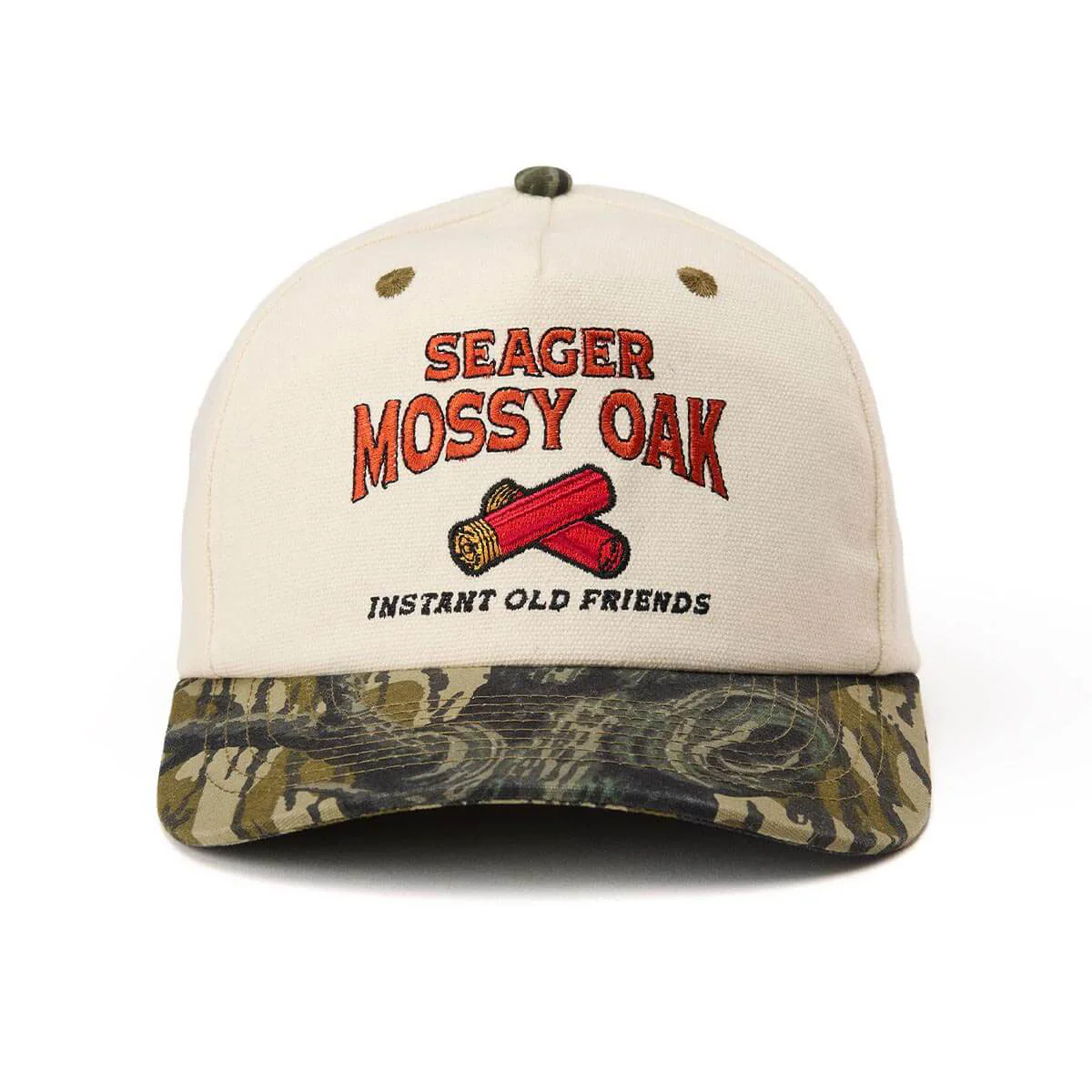 Seager MO Gone Hunting Snapback Hat - Cream/Camo - Image 3
