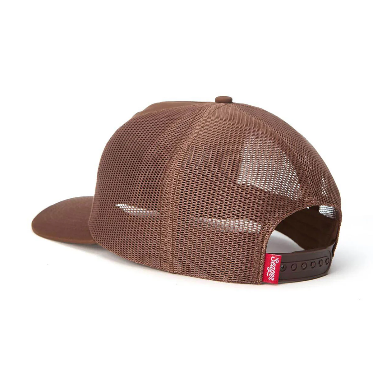 Seager Pocket Creep Trucker Snapback Hat - Brown - Image 2