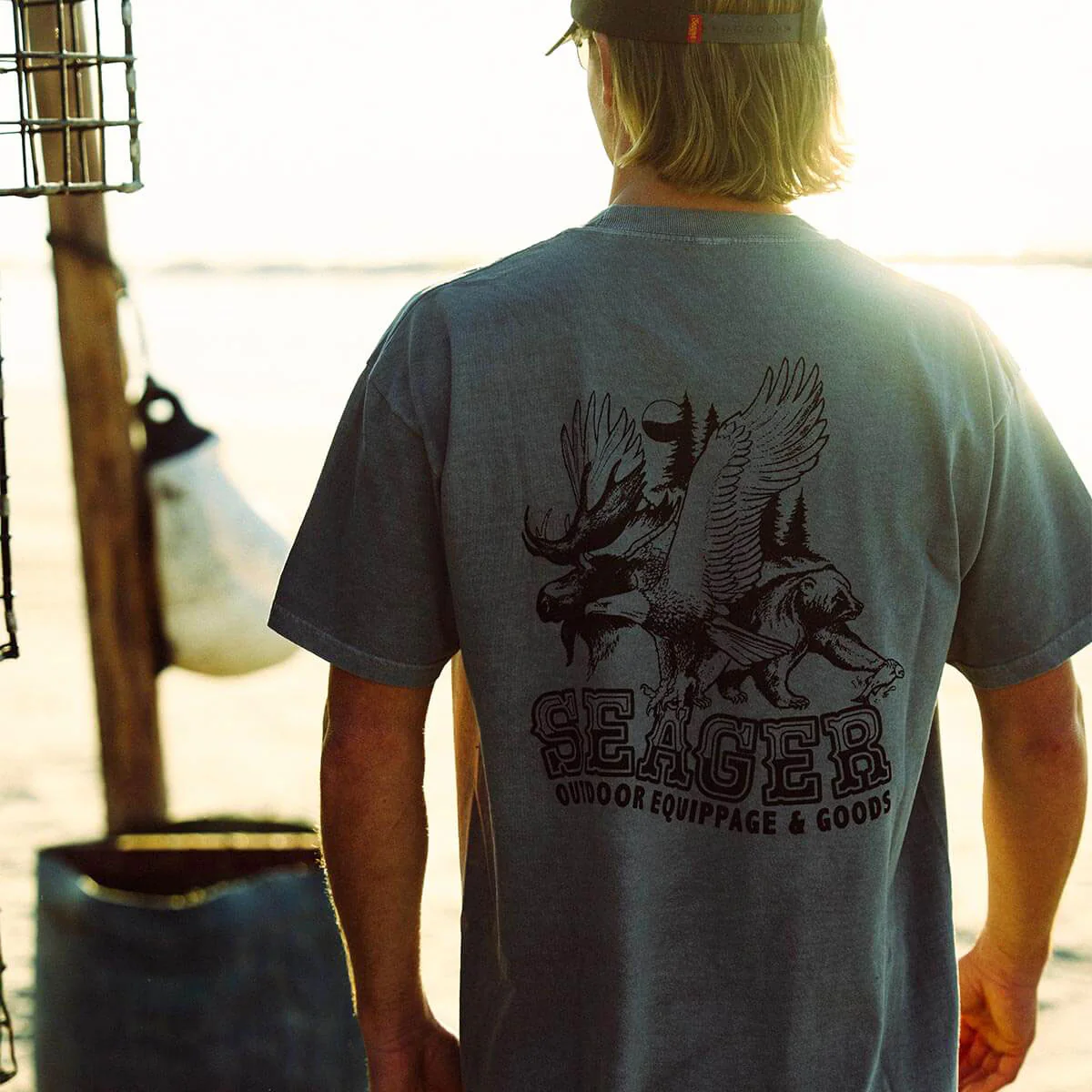 Seager Premium Reserve T-Shirt - Pigment Grey - Image 4
