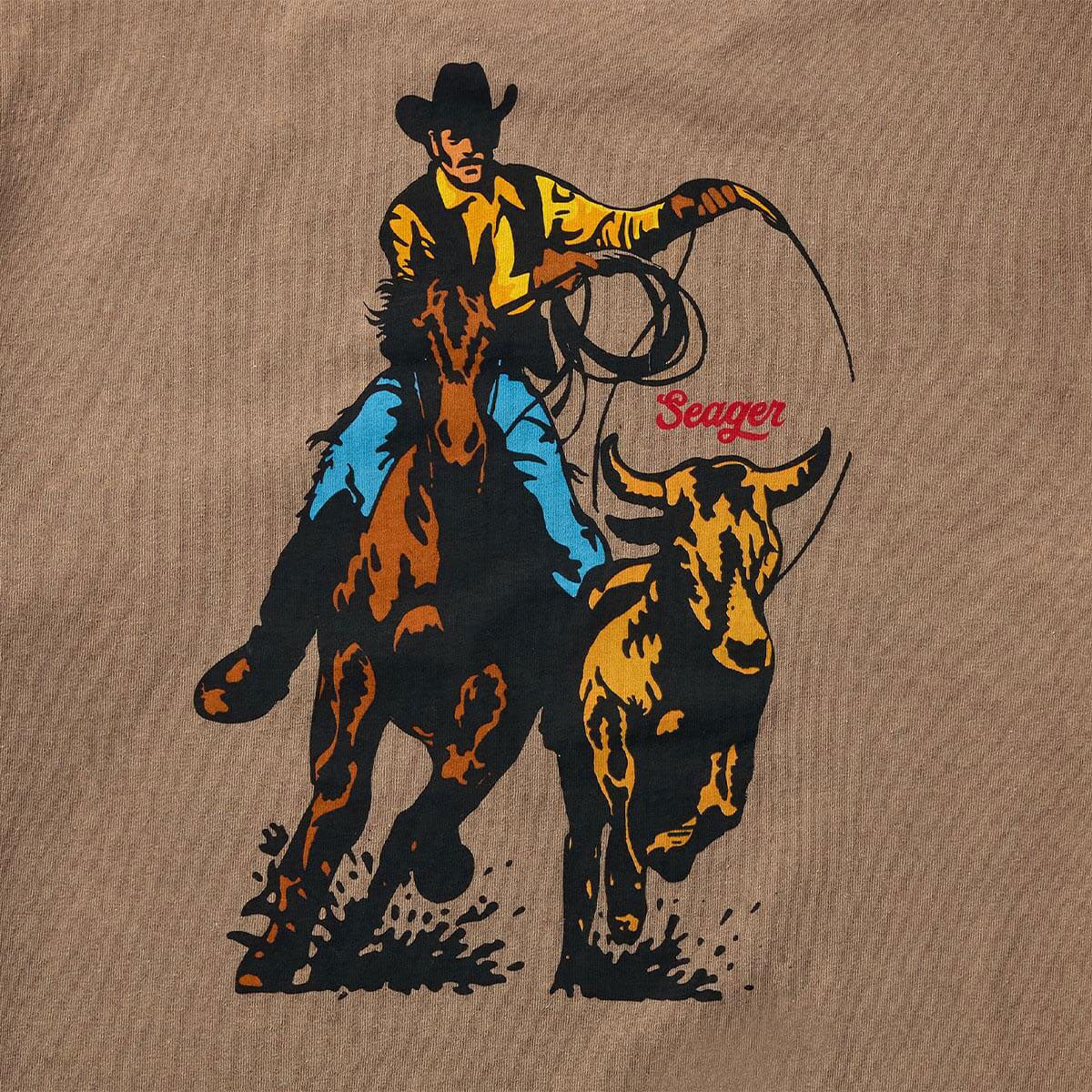Seager Premium Rodeo Series T-Shirt - Pigment Brown - Image 3
