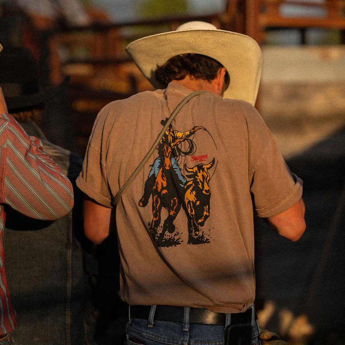 Seager Premium Rodeo Series T-Shirt - Pigment Brown - Image 4