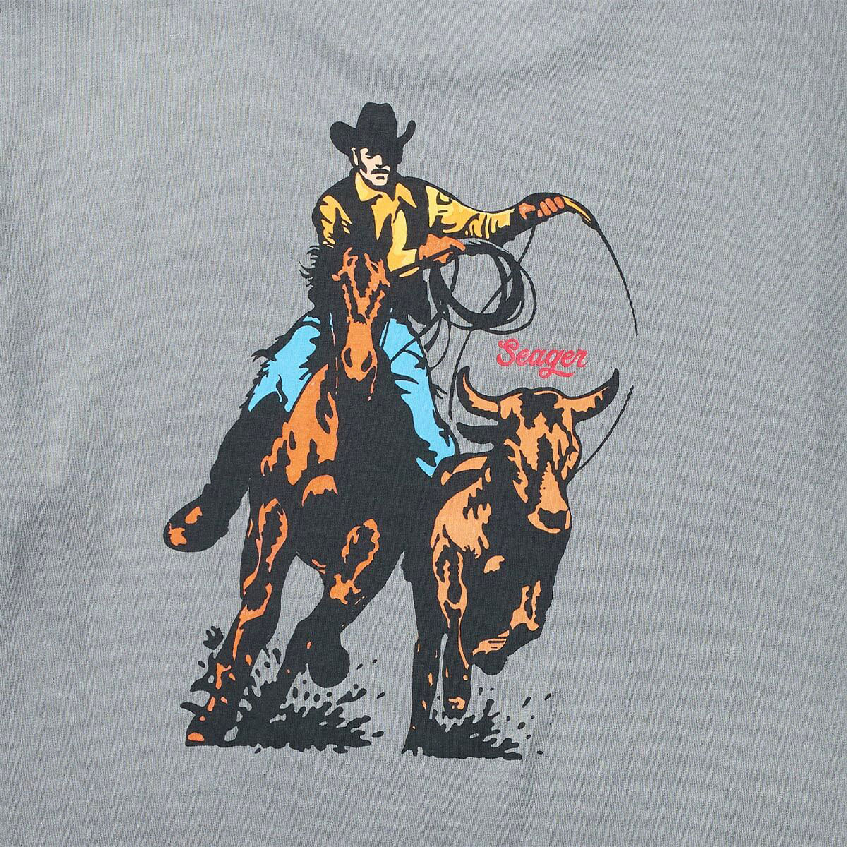 Seager Premium Rodeo Series T-Shirt - Pigment Grey - Image 3