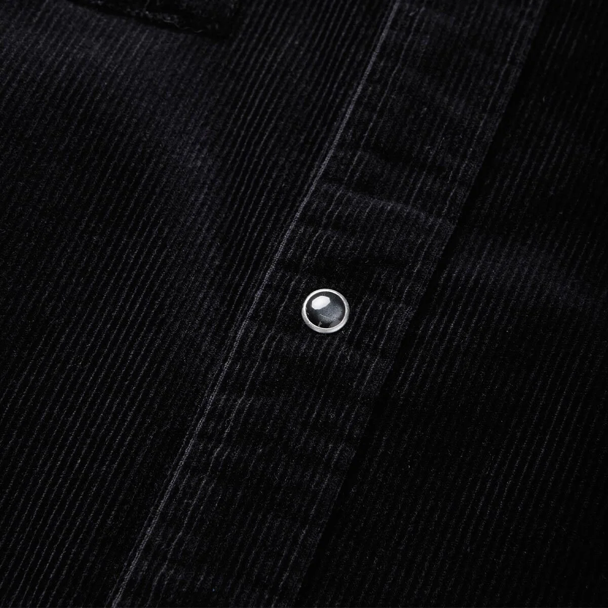 Seager Reagan Long Sleeve Pearl Snap Corduroy Shirt - Black - Image 3