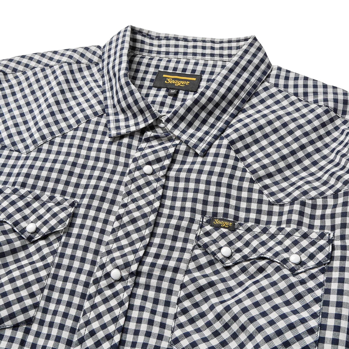 Seager Sawtoof Long Sleeve Shirt - Blue Check - Image 2