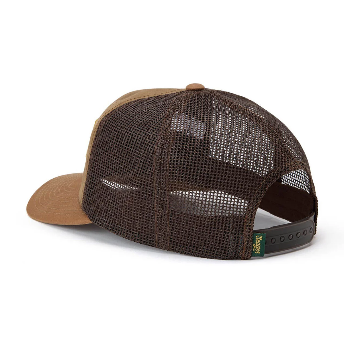 Seager Wilson Trucker Snapback Hat - Tan Waxed Canvas - Image 2