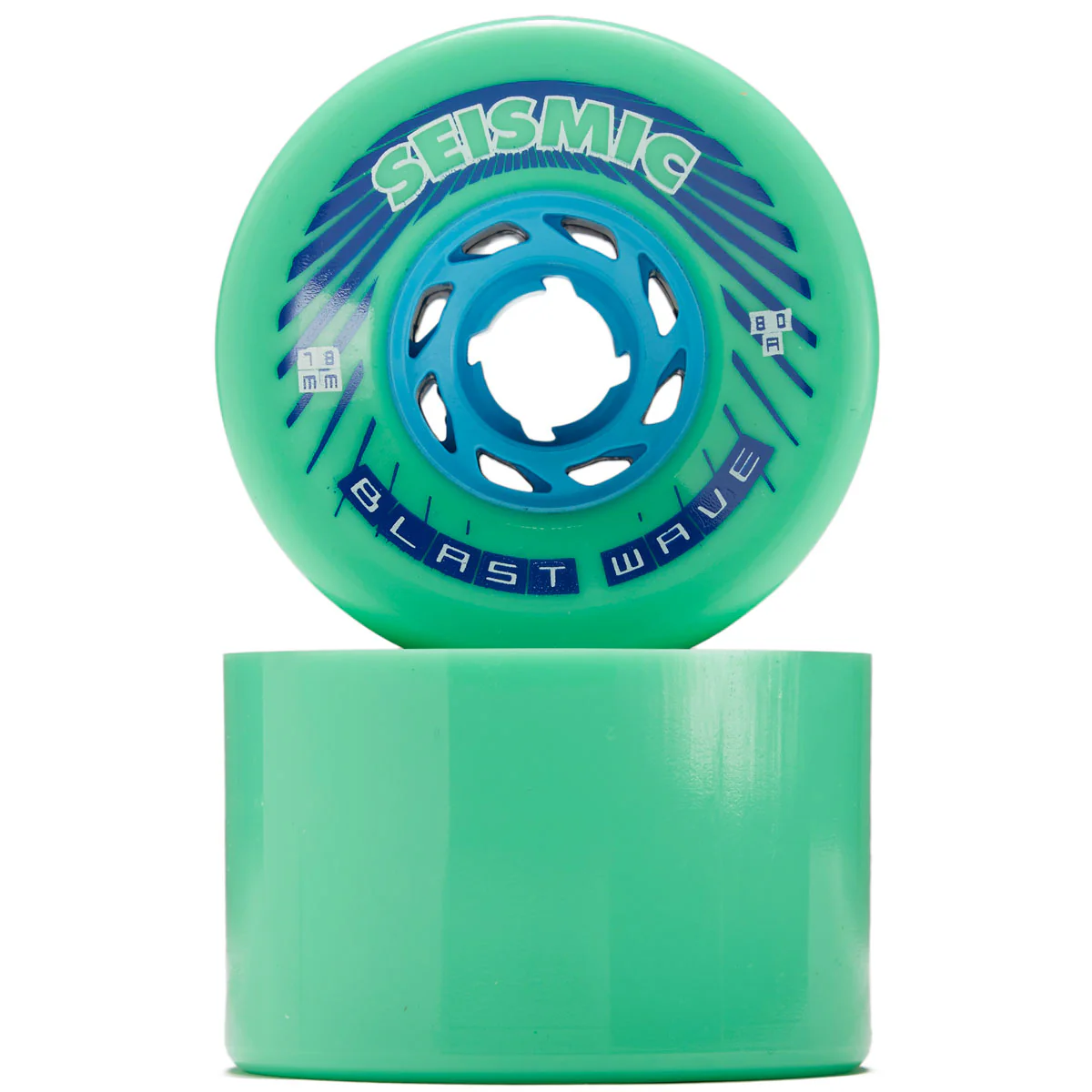 Seismic Blast Wave 80a Longboard Wheels - Mint - 78mm - Image 2