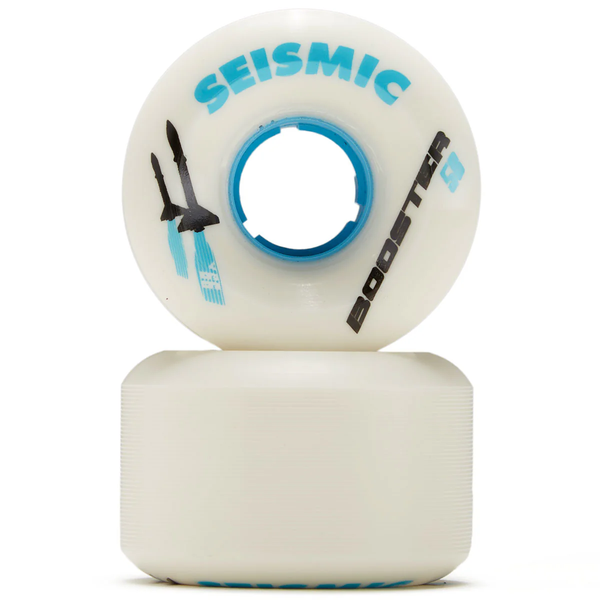 Seismic Booster 99a Longboard Wheels - White/Blue - 58mm - Image 2