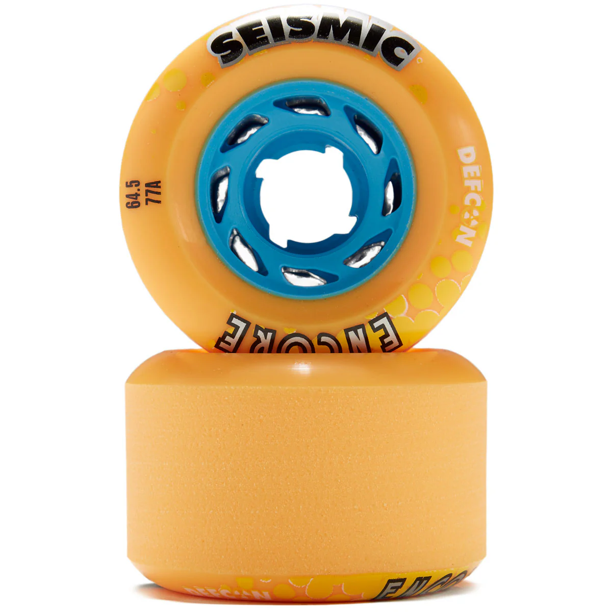 Seismic Encore 77a Longboard Wheels - Mango - 64.5mm - Image 2