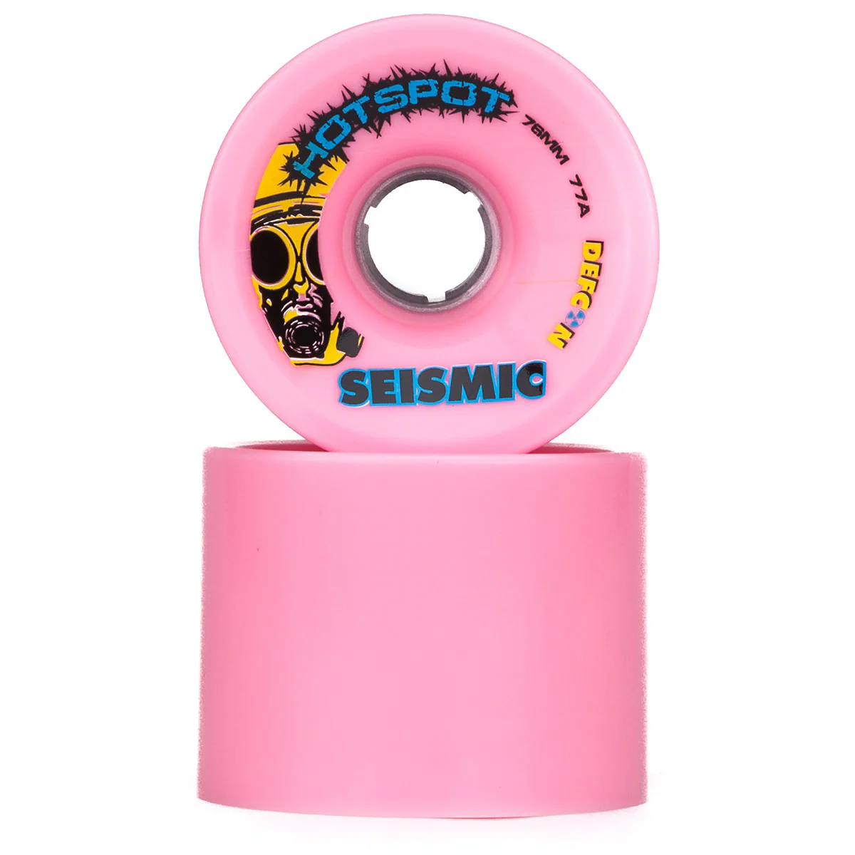 Seismic Hot Spot 77a Longboard Wheels - Bubblegum - 76mm - Image 2