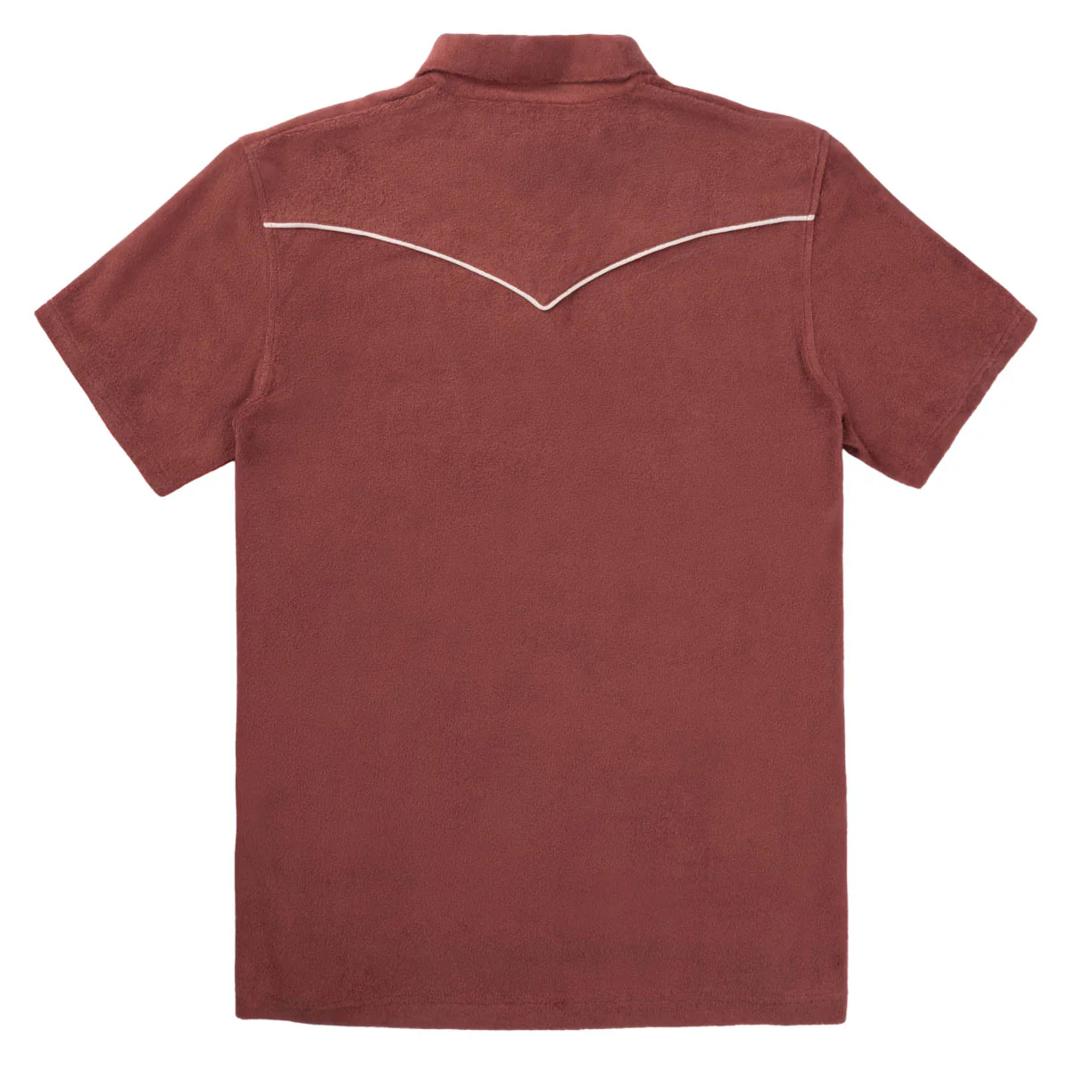 Sendero Cantina Terry Polo Shirt - Mahogony - Image 4