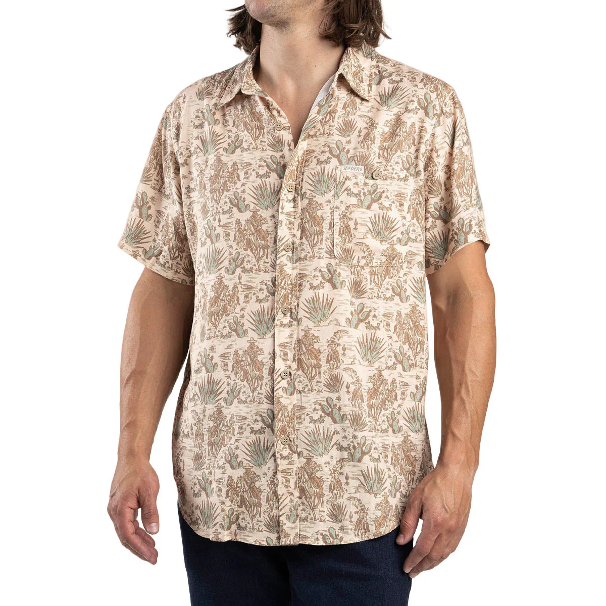 Sendero City Slicker Shirt - Vaqueros Print - Image 2