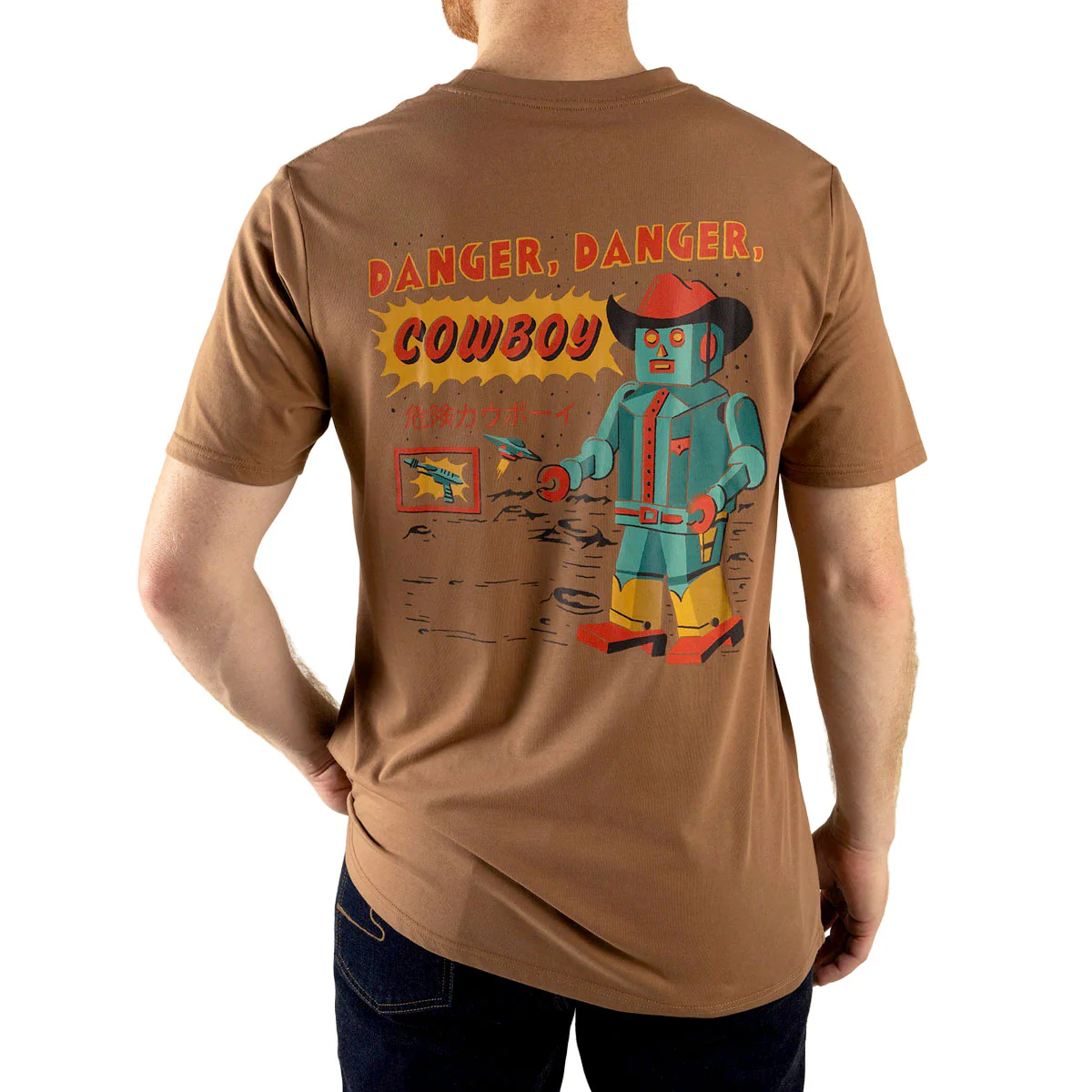 Sendero Danger Cowboy T-Shirt - Light Brown - Image 3