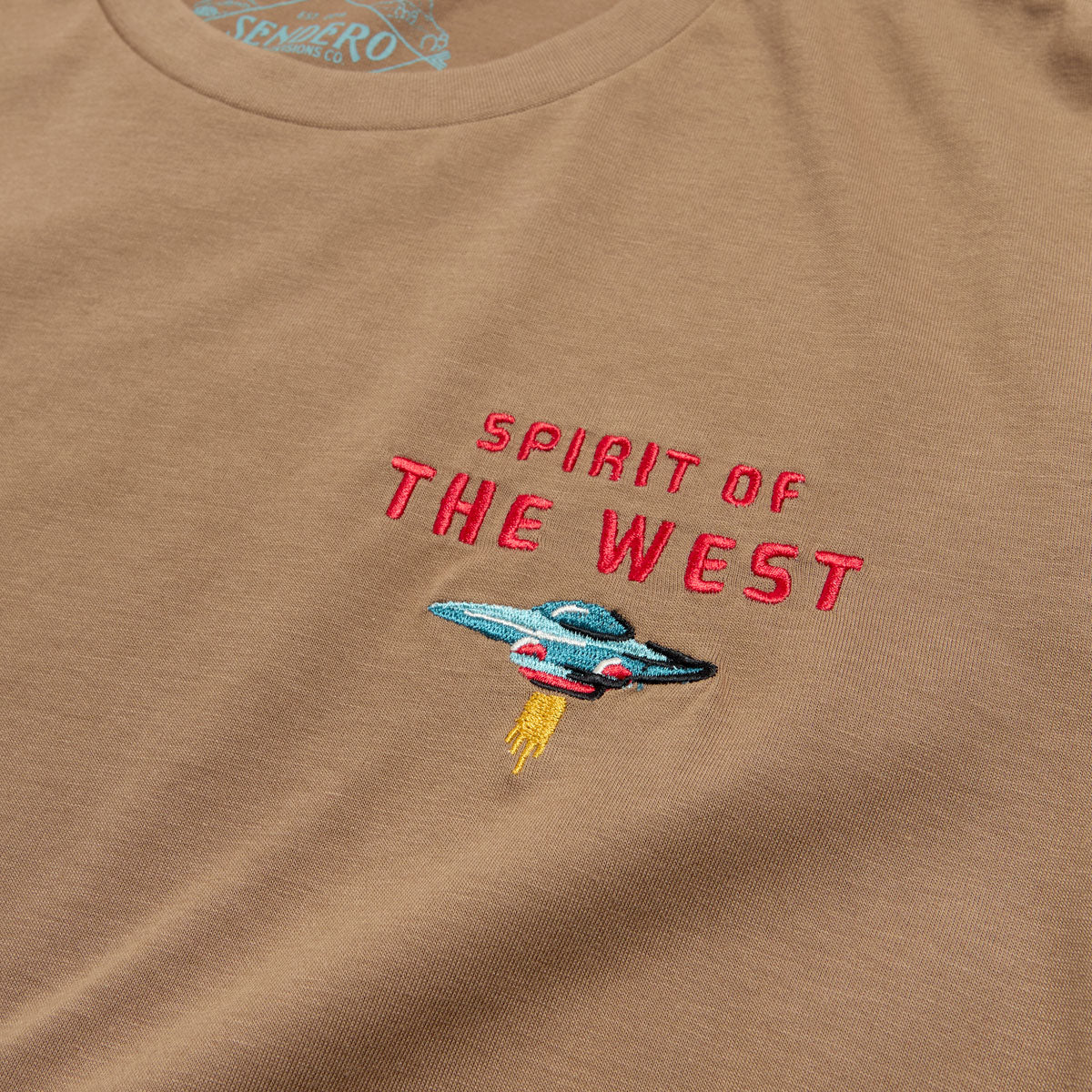 Sendero Danger Cowboy T-Shirt - Light Brown - Image 5