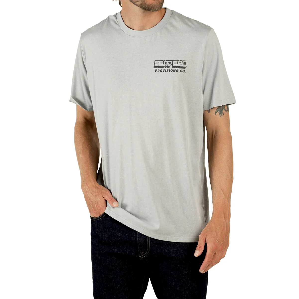 Sendero Dust & Bones T-Shirt - Big Sky Blue - Image 3