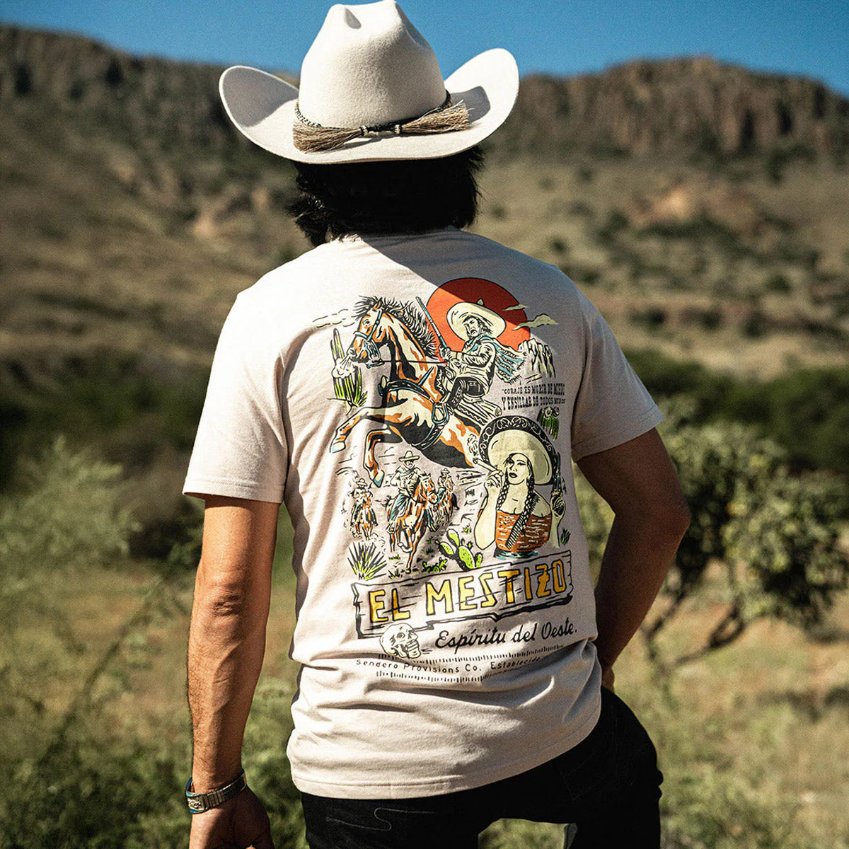 Sendero Mestizo T-Shirt - Sand - Image 4