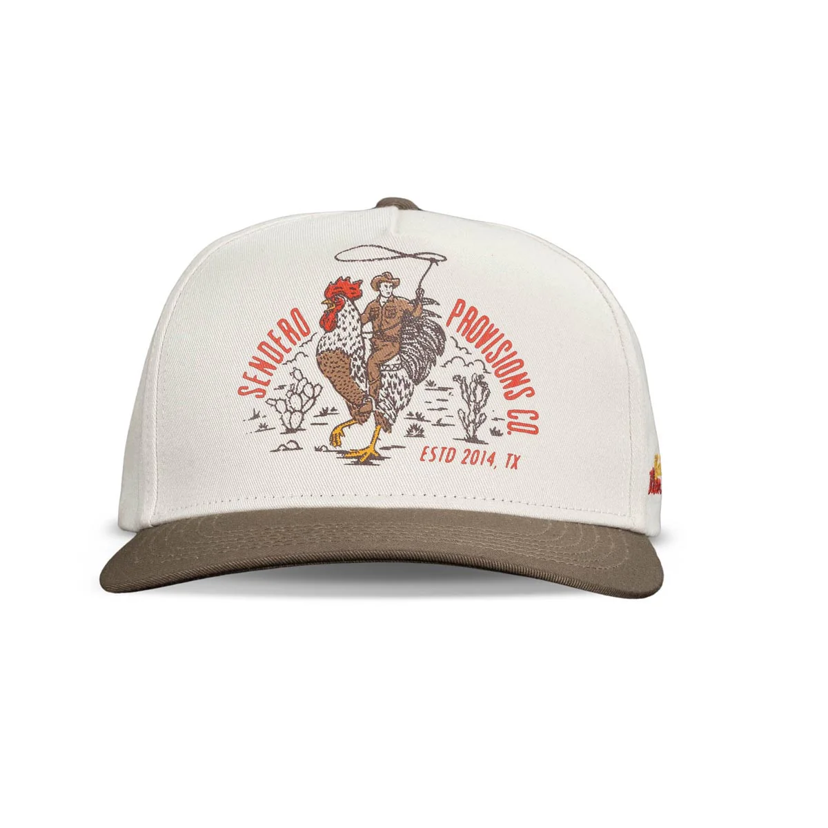Sendero Official Western Hat - White/Brown - Image 4