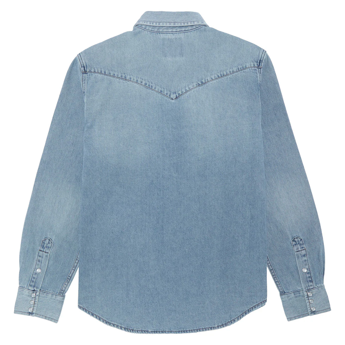 Sendero The Wyatt Pearl Snap Long Sleeve Shirt - Vintage Denim - Image 2