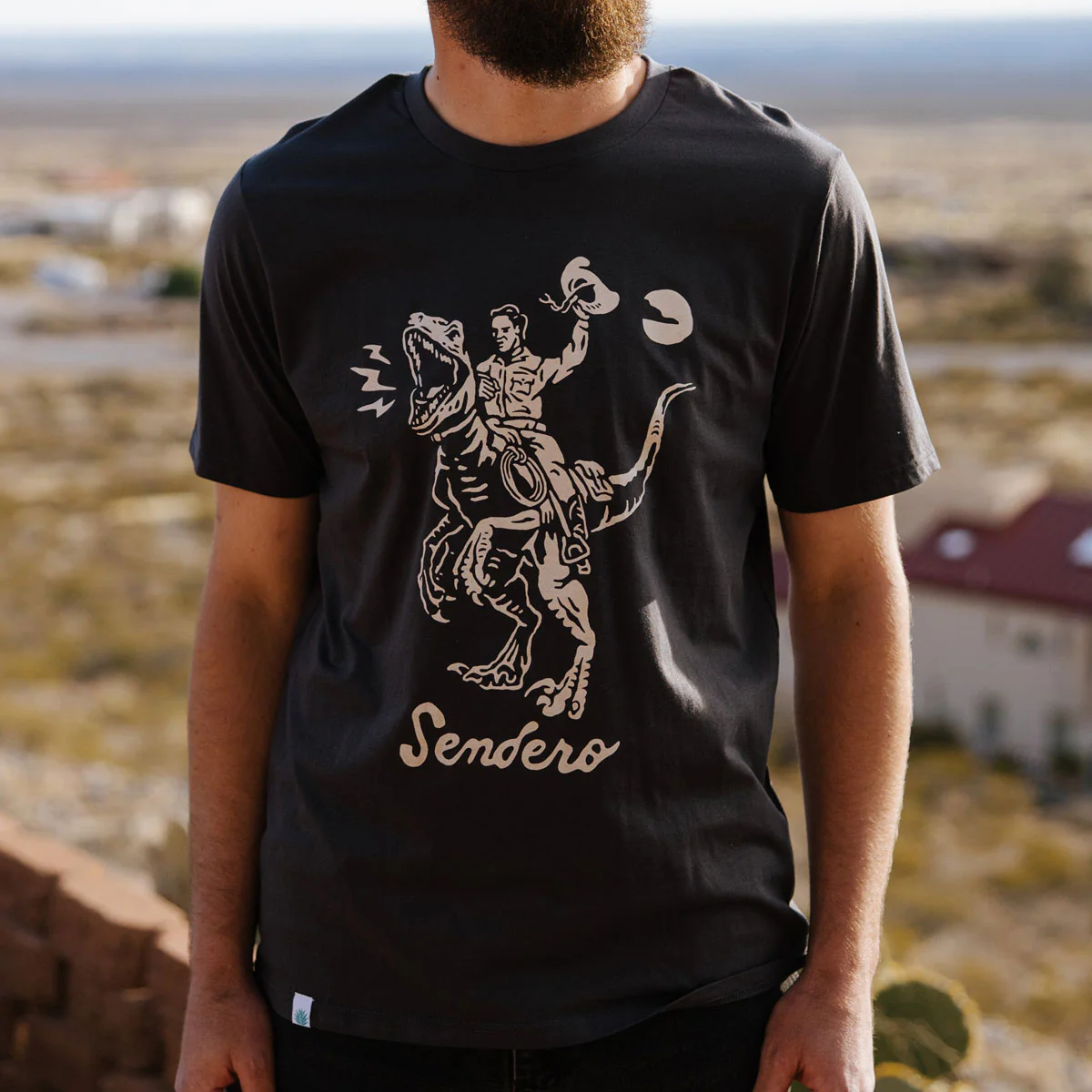 Sendero Velociwrangler T-Shirt - Vintage Black - Image 2