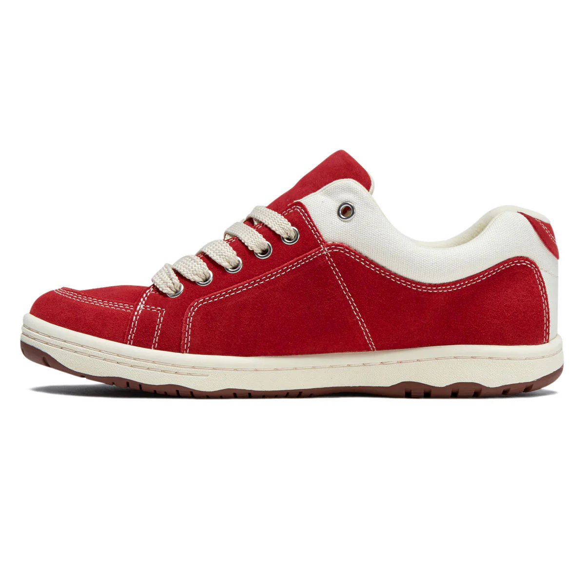 Simple OS Suede Shoes - Cherry - Image 2
