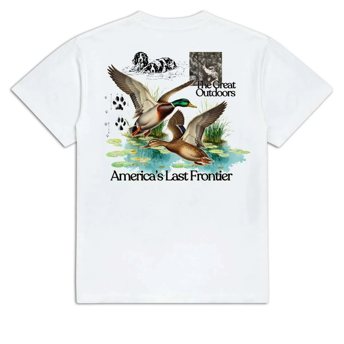 Sin Bin Dog With Bird T-Shirt - White - Image 2